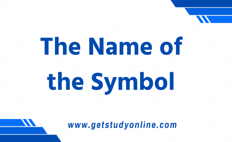 The Name of the Symbol